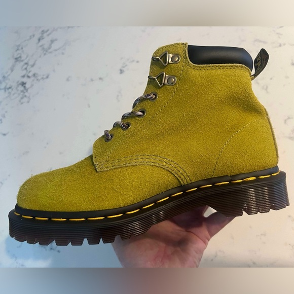 Dr.Martens  Men’s SZ.12 Ben Suede In Moss Green Boots Lace Up New - Picture 14 of 15